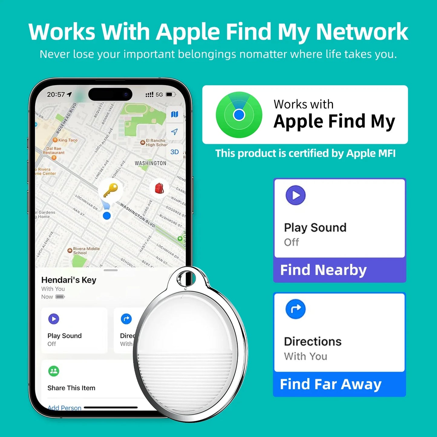 TAGIFY Smart Tracker – Works with Apple Find My