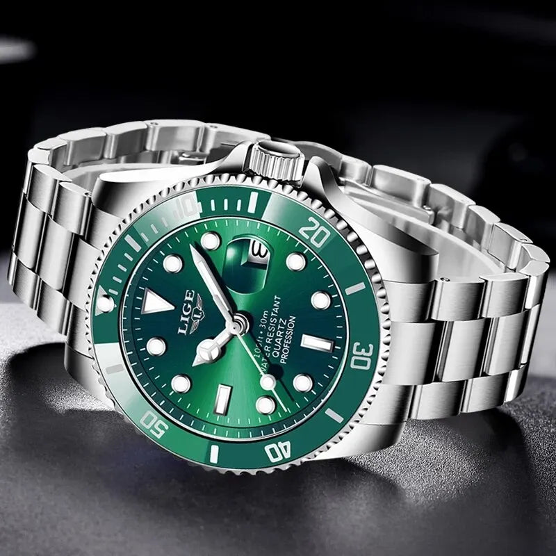 ZENTRO Men’s Waterproof Stainless Steel Watch