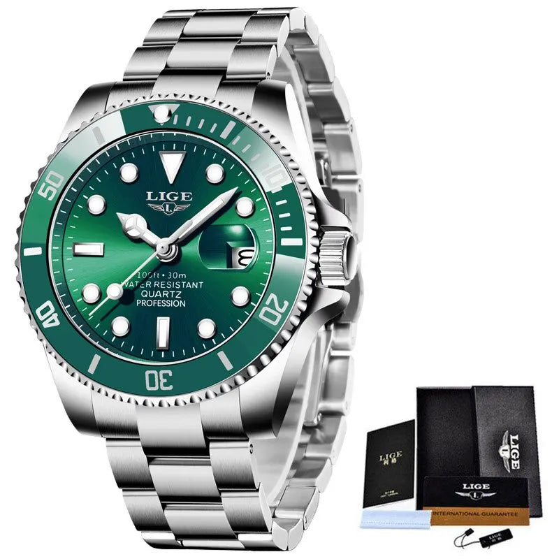 ZENTRO Men’s Waterproof Stainless Steel Watch