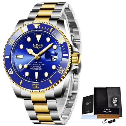 ZENTRO Men’s Waterproof Stainless Steel Watch