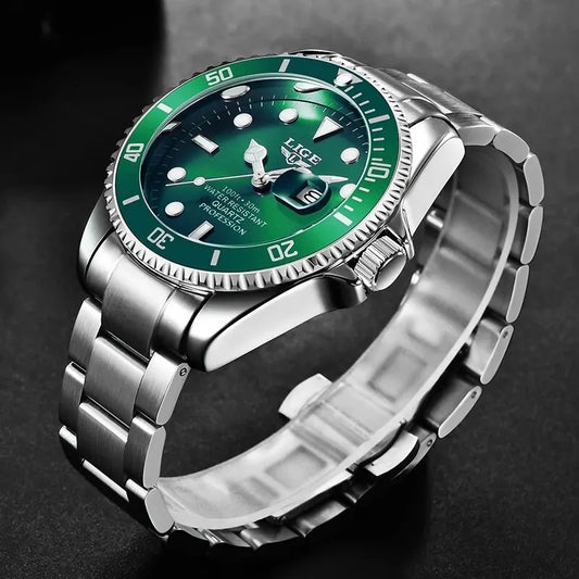 ZENTRO Men’s Waterproof Stainless Steel Watch